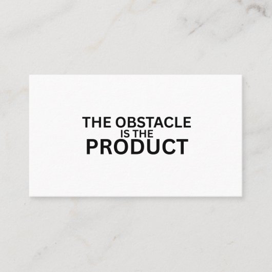 The Obstacle Is The Product ミニマリスト 名刺 (正面)