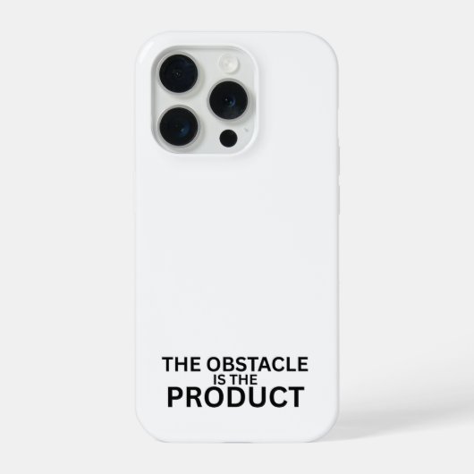 The Obstacle Is The Product ミニマリスト iPhoneケース (裏面)