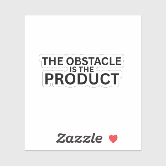 The Obstacle Is The Product Laptop Sticker シール (シート)