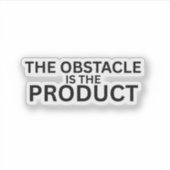 The Obstacle Is The Product Laptop Sticker シール (正面)