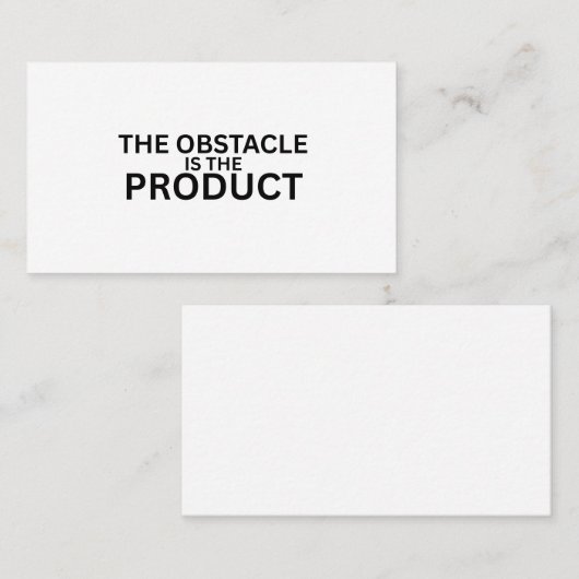 The Obstacle Is The Product Minimalist  名刺 (正面/裏面)