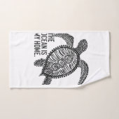 The Ocean Is My Home (facebook, insta, twitter, ti バスタオルセット (ハンドタオル)