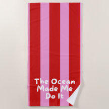 "The+Ocean+Made+Me+Do+It"+レッド+ピンク+ストライプ