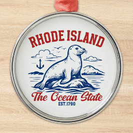 The Ocean State Seal – Rhode Island  メタルオーナメント