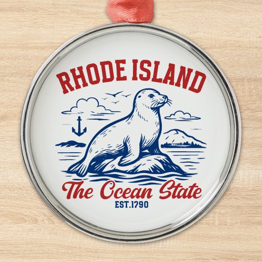 The Ocean State Seal – Rhode Island  メタルオーナメント