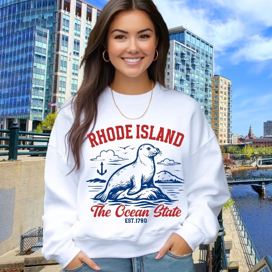 The Ocean State Seal – Rhode Island Gift スウェットシャツ