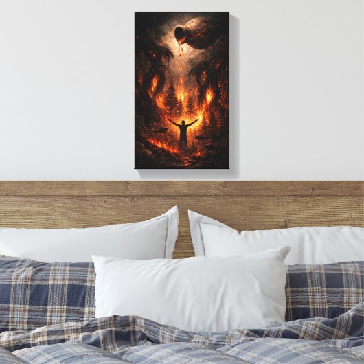 The Offering of Fire キャンバスプリント (インサイチュ (寝室))