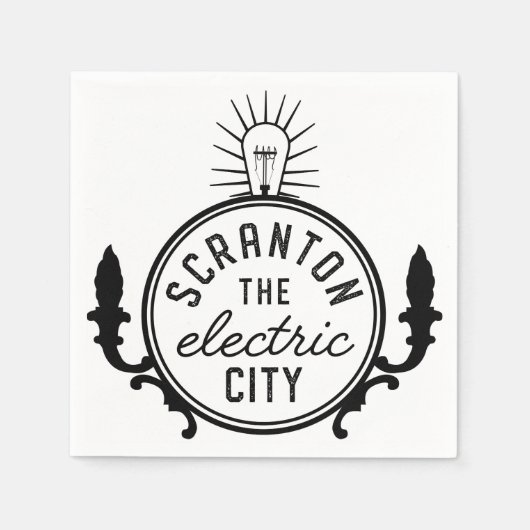 The Office Lazy Scranton The Electric City Tote スタンダードカクテルナプキン (正面)