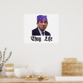 The Office Michael Prison Mike Scott Thug Life ポスター (キッチン)