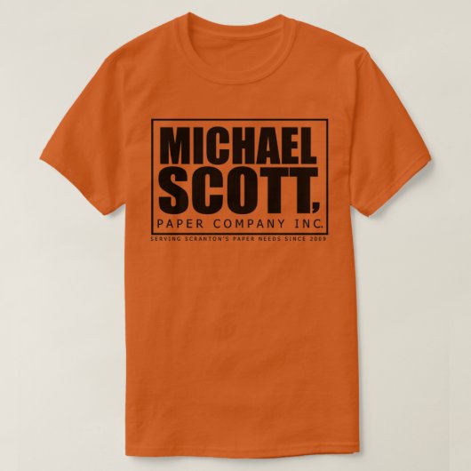 The Office Michael Scott紙ロゴ Tシャツ (デザイン正面)
