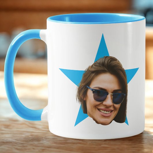 The Office TV Show Mug, Blue Star顔 マグカップ