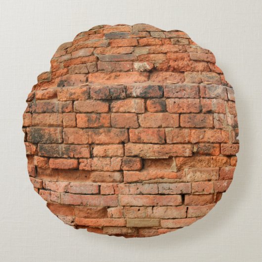 The old brick layerancient, antique, background, b ラウンドクッション (正面)
