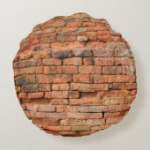 The old brick layerancient, antique, background, b ラウンドクッション (裏面)
