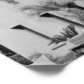 The Old Jail St. Augustine Florida B&W写真 ポスター (角)