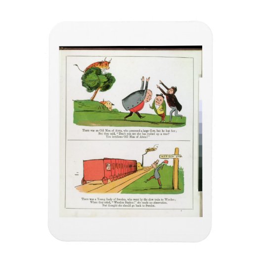 The Old Man of Aosta, page from 'The Book of Nonse マグネット (縦)