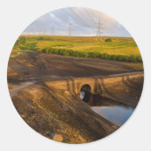 The Old Packhorse Bridge of Baitings ラウンドシール (正面)