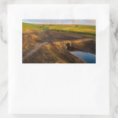 The Old Packhorse Bridge of Baitings 長方形シール (バッグ)