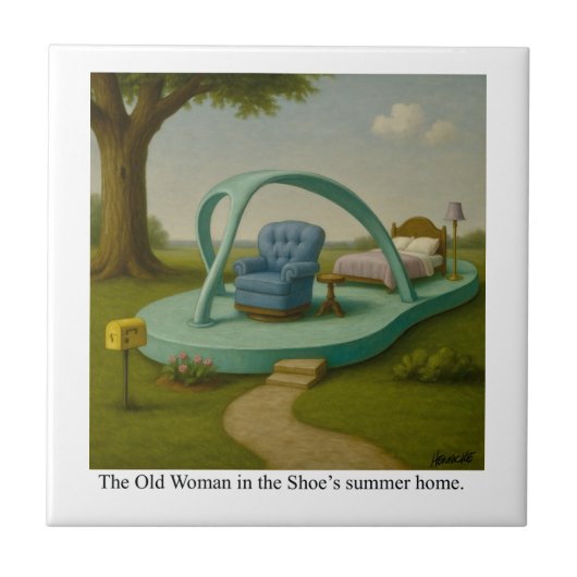 The Old Woman in the Shoe's summer home. タイル (正面)