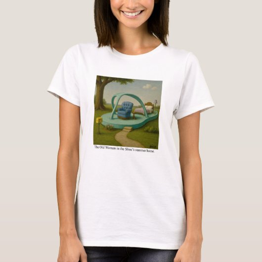 The Old Woman in the Shoe's summer home. Tシャツ (正面)