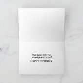 The Older You Are The Wiser You Are! Birthday Card カード (内部)