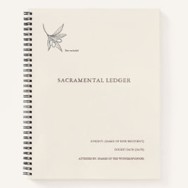 The Olive Branch- Minimalist Sacramental Notebook  ノートブック