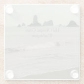 The Olympic Coast, Washington, Seascape Photo ガラスコースター (裏面)