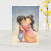 The One I Walk With Valentine Card カード (黄色い花)