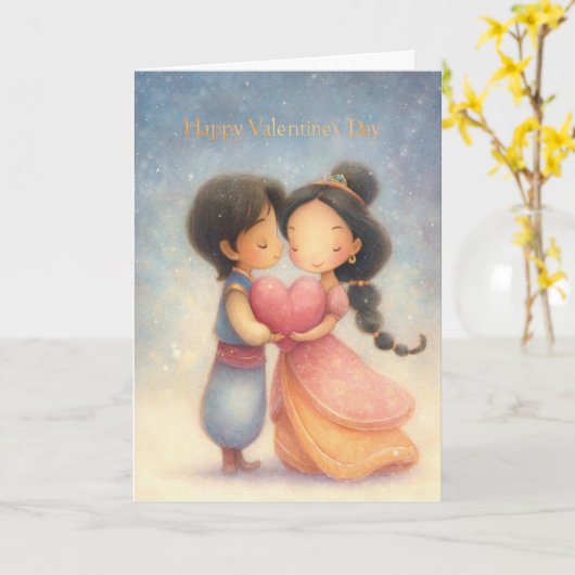 The One I Walk With Valentine Card カード (黄色い花)