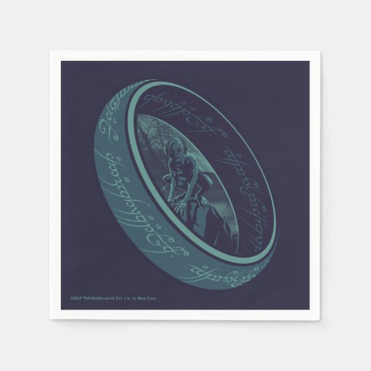 THE ONE RING™ GOLLUM™ Graphic スタンダードカクテルナプキン (正面)