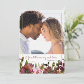 The One Soul Lovesフォトブルゴーニュ金ゴールド セーブザデート (スタンド正面)