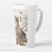"The One Will Come" Japanese Cat Art Latte Mug カフェラテマグ (右アングル)