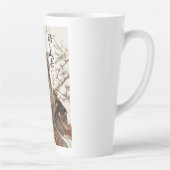 "The One Will Come" Japanese Cat Art Latte Mug カフェラテマグ (右)