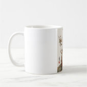 "The One Will Come" Japanese Cat Art Mug コーヒーマグカップ (左)