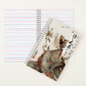 "The One Will Come" Japanese Cat Art Spiral ノートブック (内側)