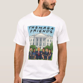 The One With The MAGA Friends Funny Political Sati Tシャツ