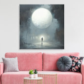 The Ones Who Saw Before the After — Gothic Surreal キャンバスプリント (インサイチュ (リビング))