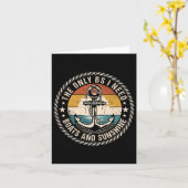 The Only Bs I Need Boats And Sunshine Boating Capt カード (黄色い花)