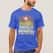 The Only BS I Need Is Beers and Sunshine Retro Bea Tシャツ (正面)