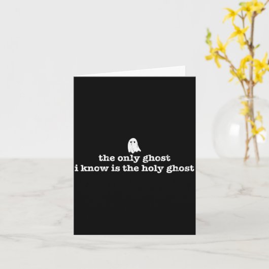 The Only Ghost I Know Is The Holy Ghost  カード (黄色い花)