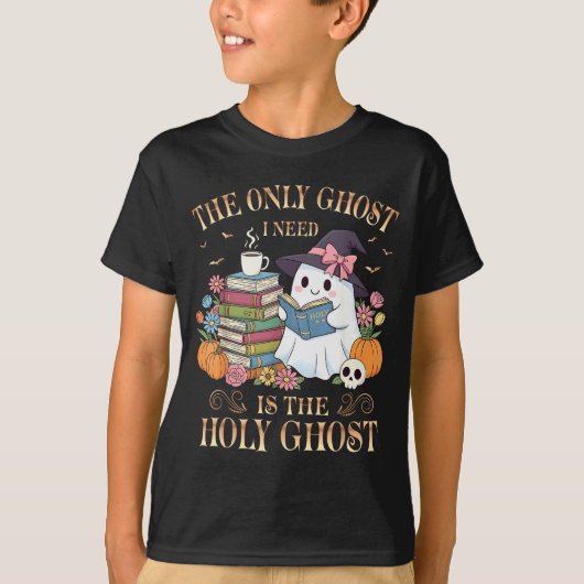 The Only Ghost I Need Is The Holy Ghost Books Read Tシャツ (正面)