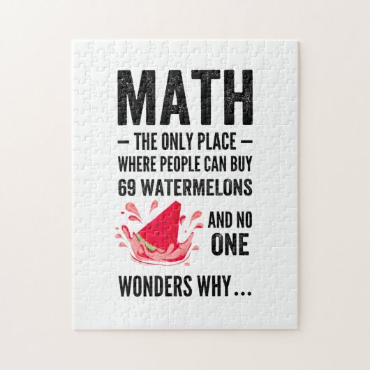 The Only Place Where People Buy watermelons ジグソーパズル (縦)