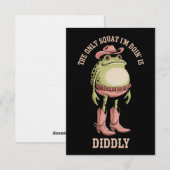The Only Squat I'm Doin' Is Diddly Funny Cowboy  招待状 (正面/裏面)