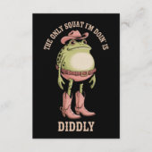 The Only Squat I'm Doin' Is Diddly Funny Cowboy  招待状 (正面)
