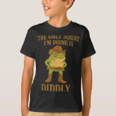The Only Squat I'm Doing Is Diddly Cowboy Frog Mem Tシャツ (正面)