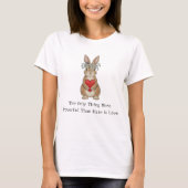 The Only Thing More Powerful Than Hate is Love Tシャツ (正面)