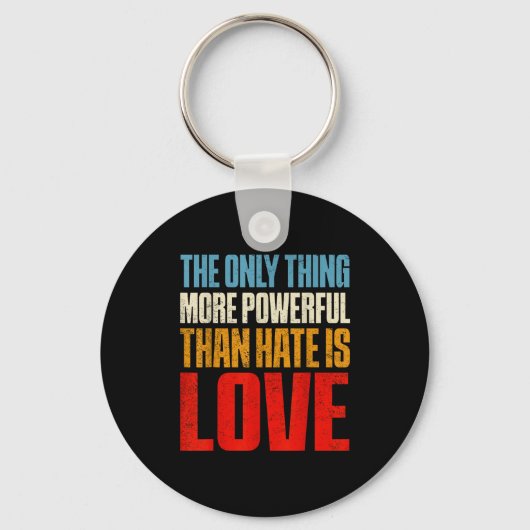 The only thing more powerful than hate is loveThe  キーホルダー (正面)