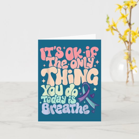 The Only Thing You Do Today Is Breathe Suicide Pre カード (黄色い花)