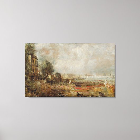 The Opening of Waterloo Bridge, c.1829-31 (油 キャンバスプリント (正面)