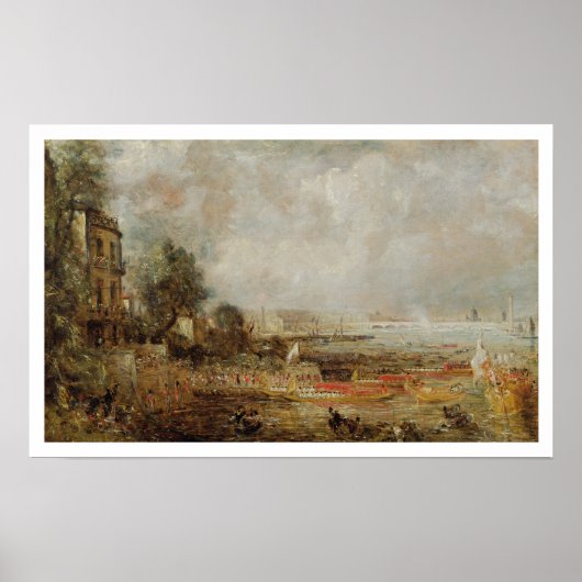 The Opening of Waterloo Bridge, c.1829-31 (油 ポスター (正面)