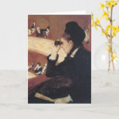 The Opera by Mary Cassatt,ヴィンテージ印象主義 カード (黄色い花)